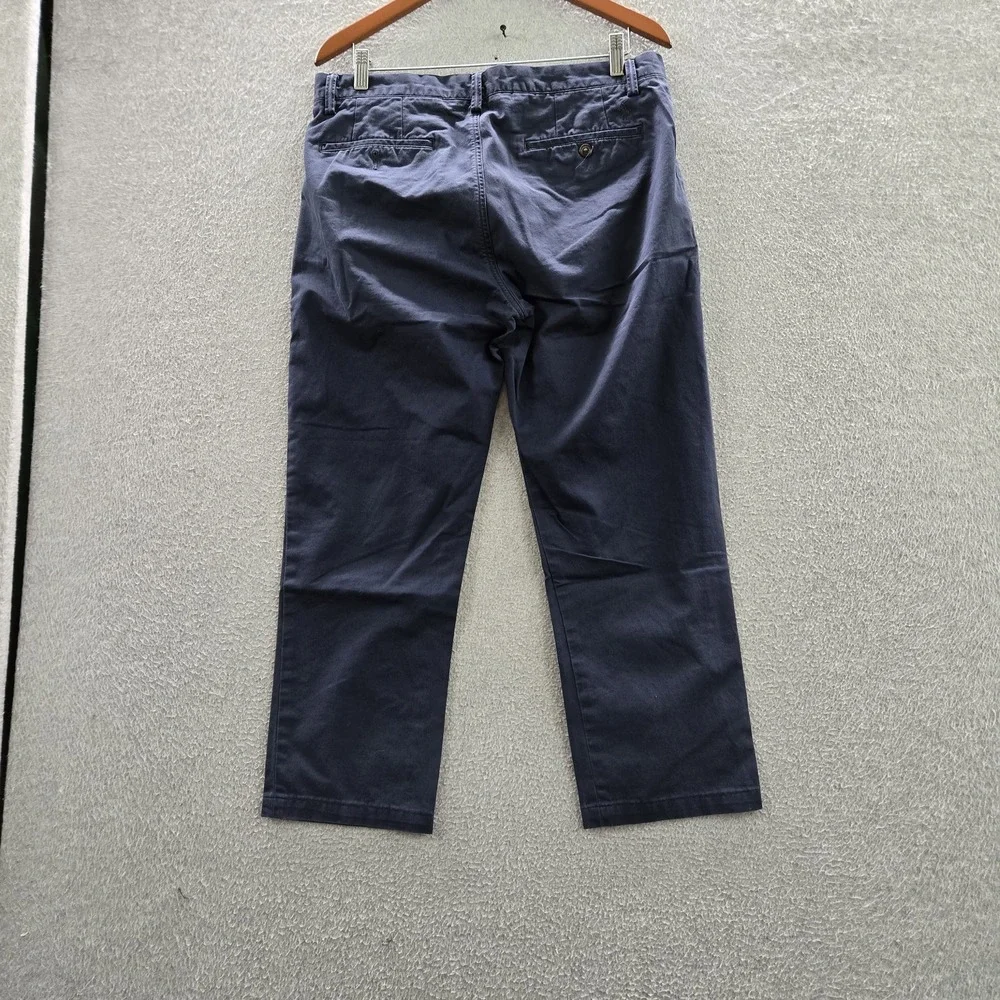 Polo Ralph Lauren Men Pants 33/30 Navy Embroidered Chino Twill Stretch READ